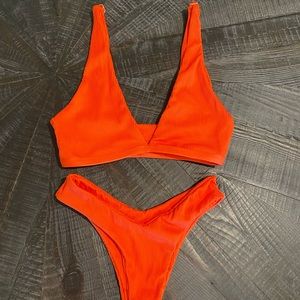 Bold swim orange bikini
